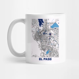 EL Paso - United States MilkTea City Map Mug